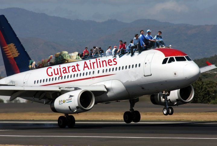 Gujarat-Airline-Funny-Plane - Stoop